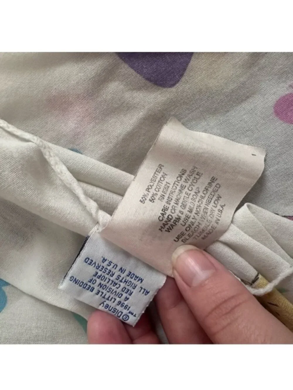 Disney | Vintage Winnie The Pooh Crib Sheet and Reversible Tigger Pillow Case